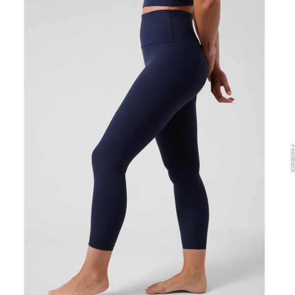 NWT Athleta Ultra High Rise Elation 7/8 Tight Leggings in Navy - Picture 3 of 15